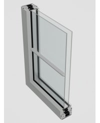 Horizontal flat astragal window Horizontal flat astragal window